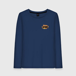 Лонгслив хлопковый женский Rock cross, цвет: тёмно-синий