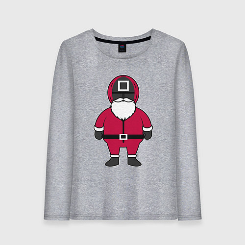Женский лонгслив Squid game Santa / Меланж – фото 1