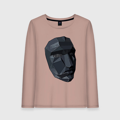 Женский лонгслив Boss mask / Пыльно-розовый – фото 1