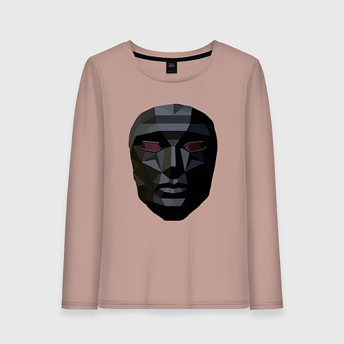 Женский лонгслив Маска босса / Пыльно-розовый – фото 1
