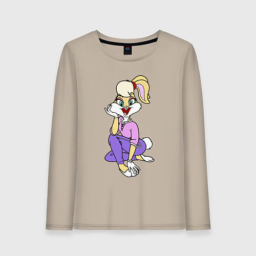 Женский лонгслив Lola Bunny / Миндальный – фото 1
