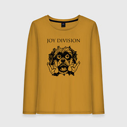 Лонгслив хлопковый женский Joy Division - rock dog, цвет: горчичный