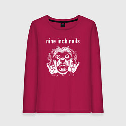 Женский лонгслив Nine Inch Nails rock dog