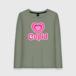 Лонгслив хлопковый женский Амур, цвет: авокадо
