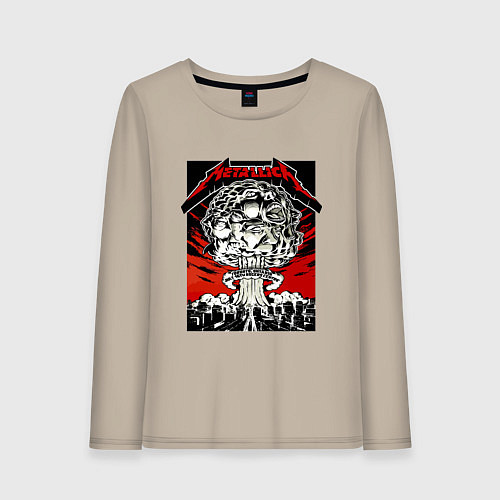 Женский лонгслив Metallica - Toronto playbill / Миндальный – фото 1