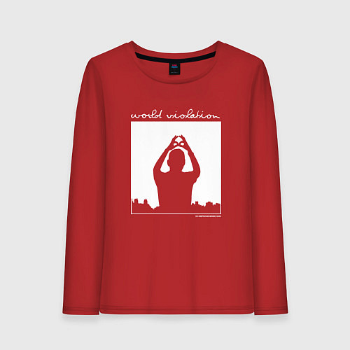Женский лонгслив Depeche Mode world violation / Красный – фото 1