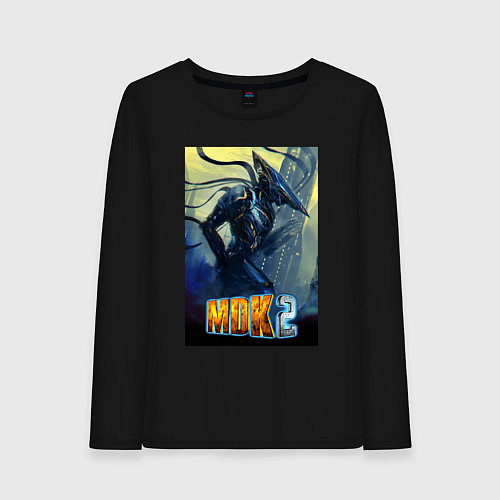 Женский лонгслив MDK - Kurt / Черный – фото 1