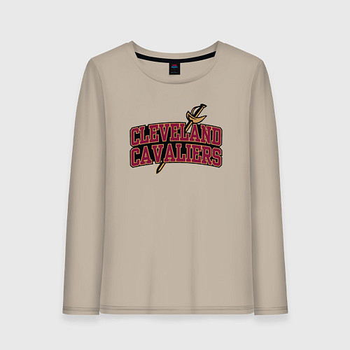 Женский лонгслив NBA Cleveland / Миндальный – фото 1