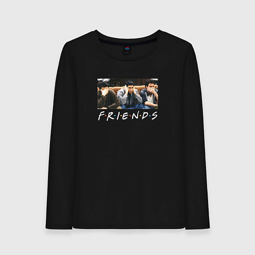 Женский лонгслив Друзья / Черный – фото 1