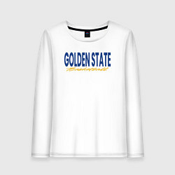 Лонгслив хлопковый женский Golden State basketball, цвет: белый