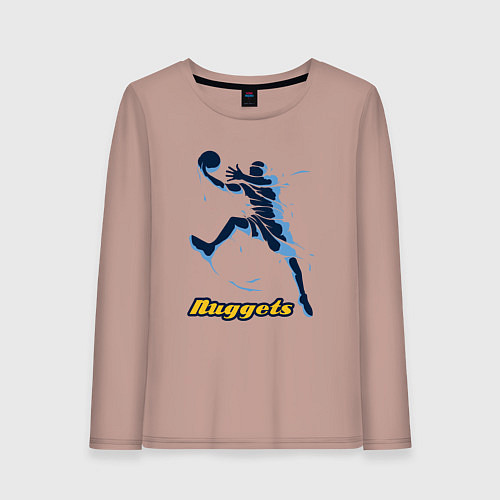Женский лонгслив Nuggets baller / Пыльно-розовый – фото 1