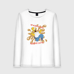 Женский лонгслив Симпсоны не ждите чуда