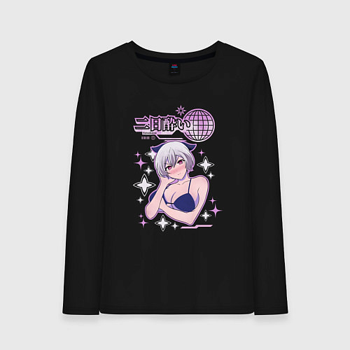 Женский лонгслив Futsukayoi,Y2K стиль / Черный – фото 1