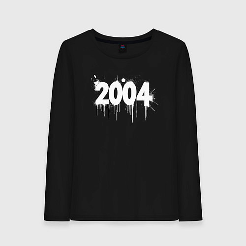 Женский лонгслив Граффити 2004 года / Черный – фото 1