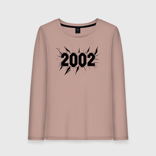 Женский лонгслив Разрыв времени 2002 / Пыльно-розовый – фото 1