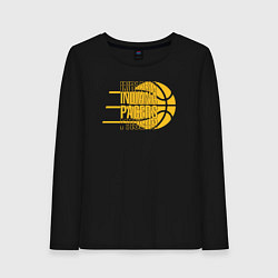 Лонгслив хлопковый женский Pacers play, цвет: черный