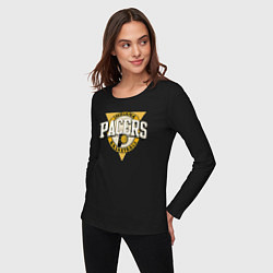 Лонгслив хлопковый женский Indiana Pacers basketball, цвет: черный — фото 2
