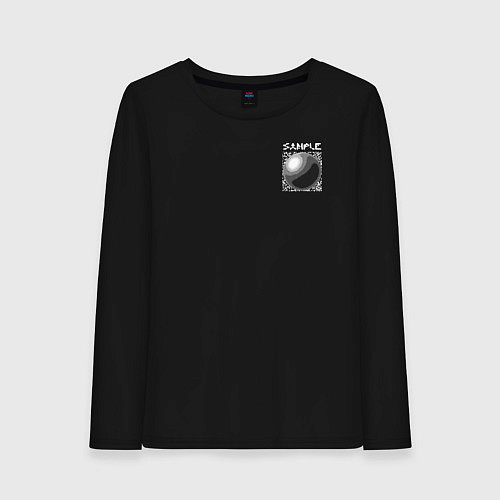 Женский лонгслив Sample toblerone tower / Черный – фото 1