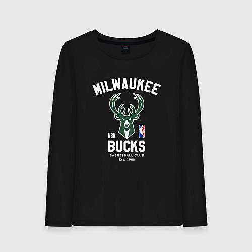 Женский лонгслив Милуоки Бакс - НБА / Черный – фото 1