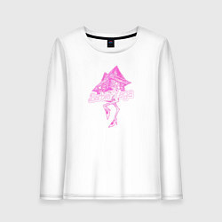 Лонгслив хлопковый женский Барби Яга, цвет: белый