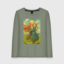 Женский лонгслив Шагающий замок