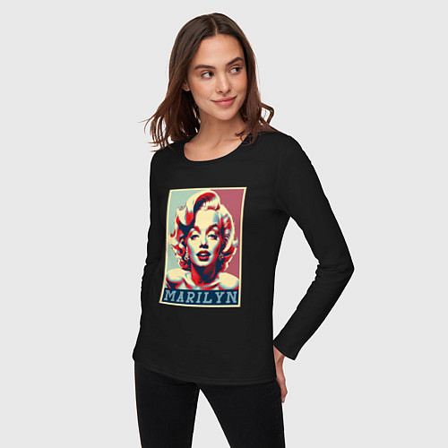 Женский лонгслив Marilyn / Черный – фото 3