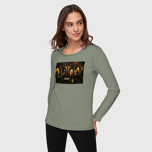Женский лонгслив Sorpions Mortal Kombat / Авокадо – фото 3