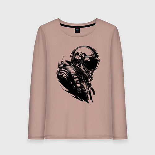 Женский лонгслив Эпичный авиатор / Пыльно-розовый – фото 1