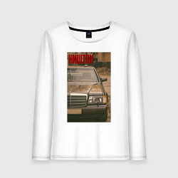 Лонгслив хлопковый женский Ништяк мерс, цвет: белый