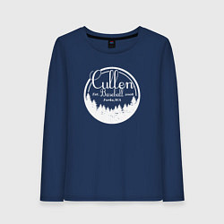 Лонгслив хлопковый женский Baseball Cullen, цвет: тёмно-синий