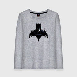 Лонгслив хлопковый женский Batman dark, цвет: меланж