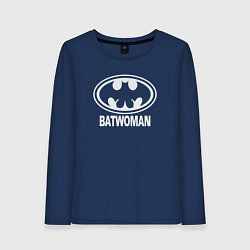 Лонгслив хлопковый женский Batwoman, цвет: тёмно-синий