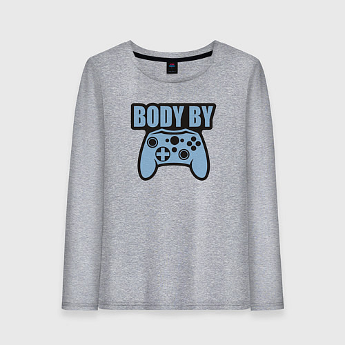 Женский лонгслив Тело в игре / Меланж – фото 1