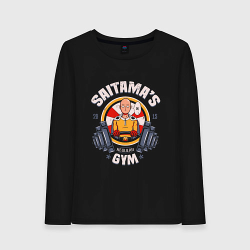 Женский лонгслив Ванпанчмен saitama gym / Черный – фото 1