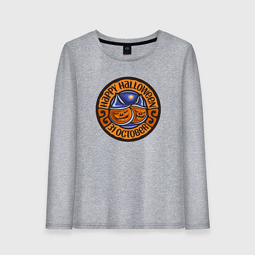Женский лонгслив Хэллоуин 31 октября / Меланж – фото 1