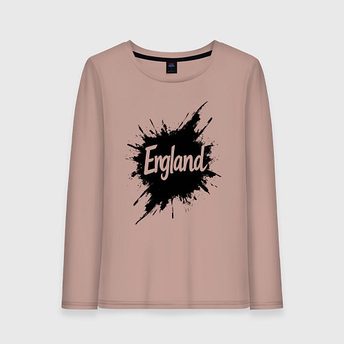 Женский лонгслив Чернильная Англия / Пыльно-розовый – фото 1