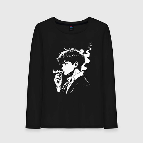 Женский лонгслив Вейпер аниме / Черный – фото 1