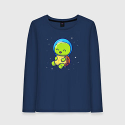 Женский лонгслив Черепашка в космосе