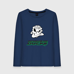 Лонгслив хлопковый женский HC Anaheim Ducks Art, цвет: тёмно-синий