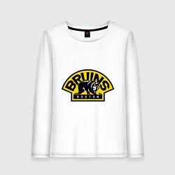 Лонгслив хлопковый женский HC Boston Bruins Label, цвет: белый