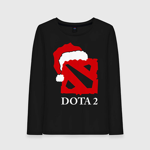 Женский лонгслив Dota 2: New Year / Черный – фото 1