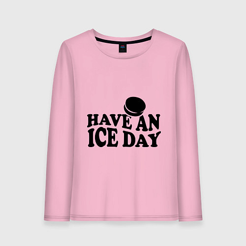 Женский лонгслив Have an ice day / Светло-розовый – фото 1