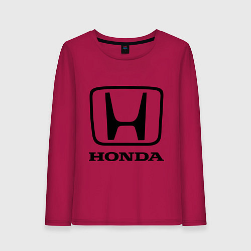 Женский лонгслив Honda logo / Маджента – фото 1