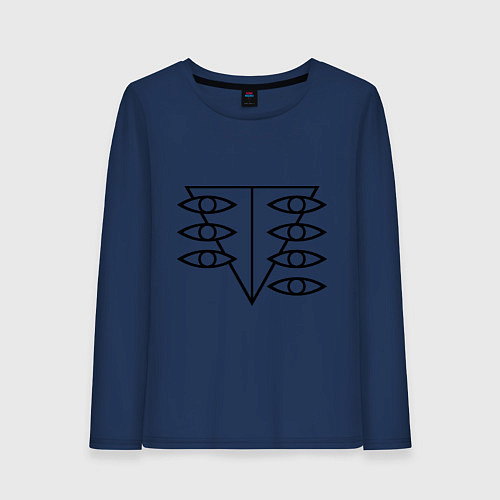 Женский лонгслив Евангелион / Тёмно-синий – фото 1