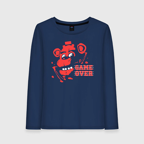 Женский лонгслив Freddy Game Over / Тёмно-синий – фото 1