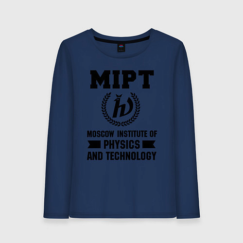 Женский лонгслив MIPT Institute / Тёмно-синий – фото 1