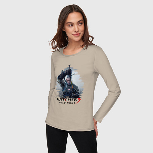 Женский лонгслив The Witcher 3 / Миндальный – фото 3