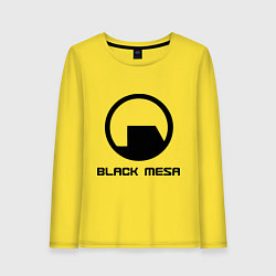 Лонгслив хлопковый женский Black Mesa: Logo, цвет: желтый