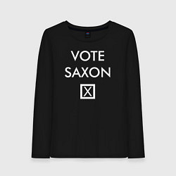 Лонгслив хлопковый женский Vote Saxon, цвет: черный