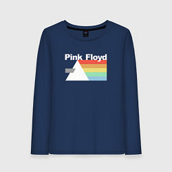 Лонгслив хлопковый женский Pink Floyd, цвет: тёмно-синий